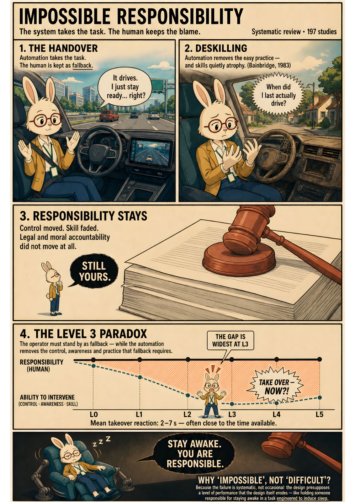 Impossible Responsibility: The System Takes the Task, the Human Keeps the Blame